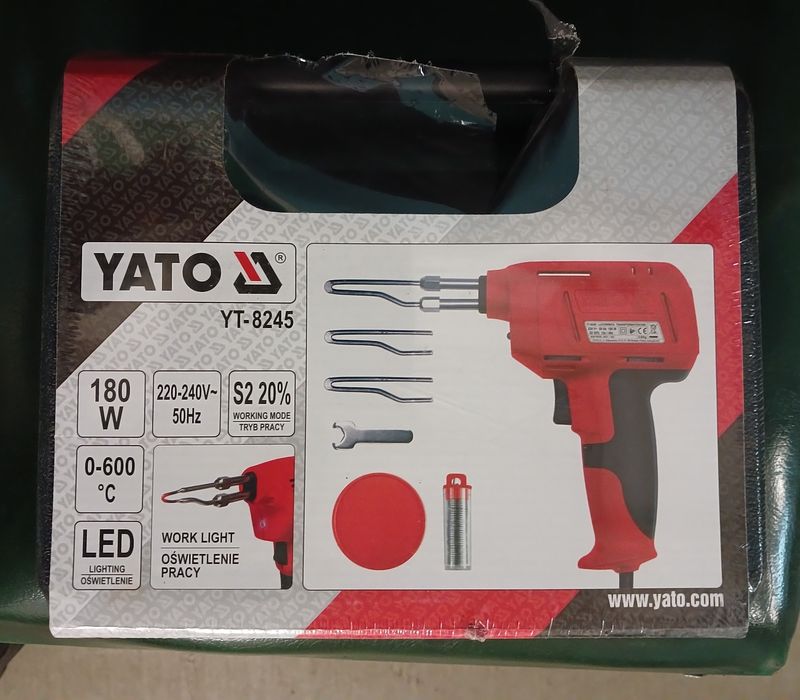 Паяльник імпульсний мережевий YATO, P=180 Вт [10] YT-8245