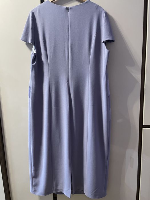 Wrzosowa sukienka wizytowa rozm 52