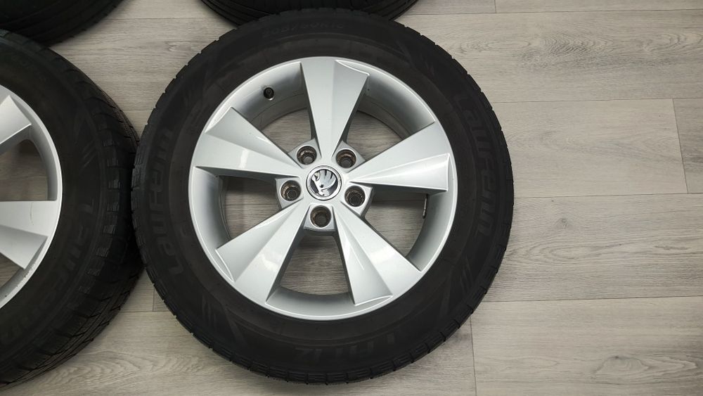Диски р16 5/112 Skoda,Seat,VW,Audi з гумою Laufenn Fit IZ 205/60/16