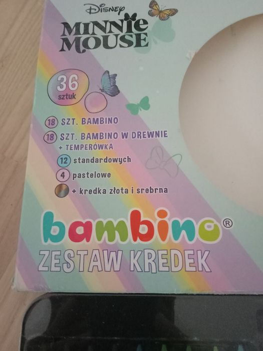 Kredki Bambino, 36 sztuk,z motywem Minnie Mouse