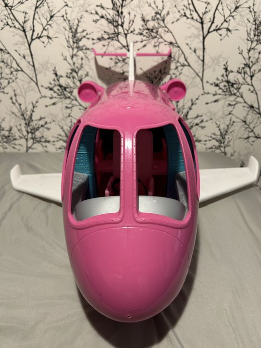 Barbie samolot skuter szafa kawiarnia lalki i ubrania