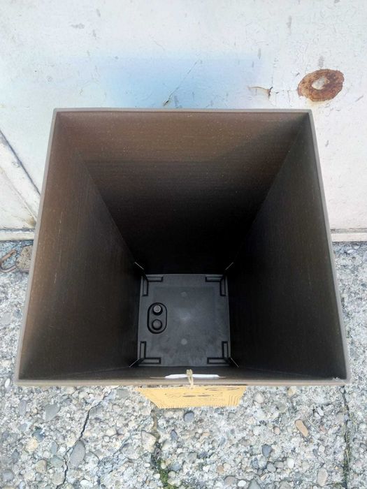 NOWA Donica Tarasowa Doniczka Ogrodowa Balkonowa Wysoka BRĄZ COFFEE