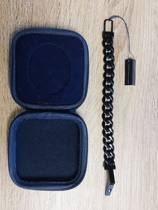 Męska Bransoleta Tommy Hilfiger – Iconic Black Chain (Pancerka)