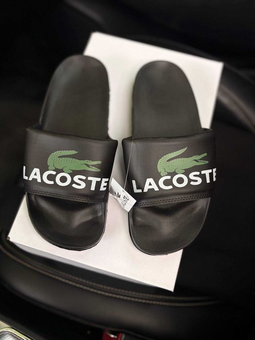 Шльопанці Lacoste Чоловічі шльопанці тапки тапочки Лакоста