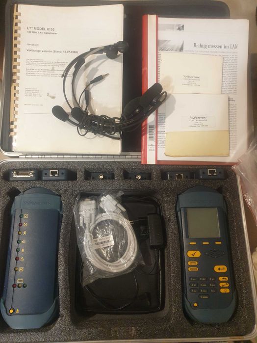 Miernik sieciowy, tester LAN, Ethernet, Cat 5e, Wavetek, Lantek, Fluke