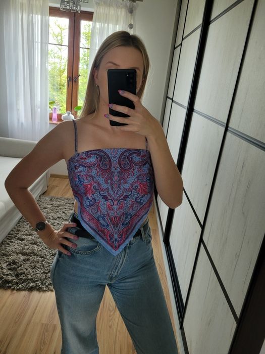 Letni wiązany Top Sinsay rozmiar M