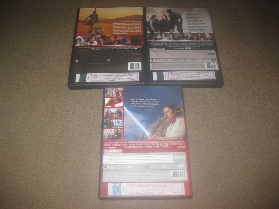 Trilogia em DVD "Star Wars" Raros!