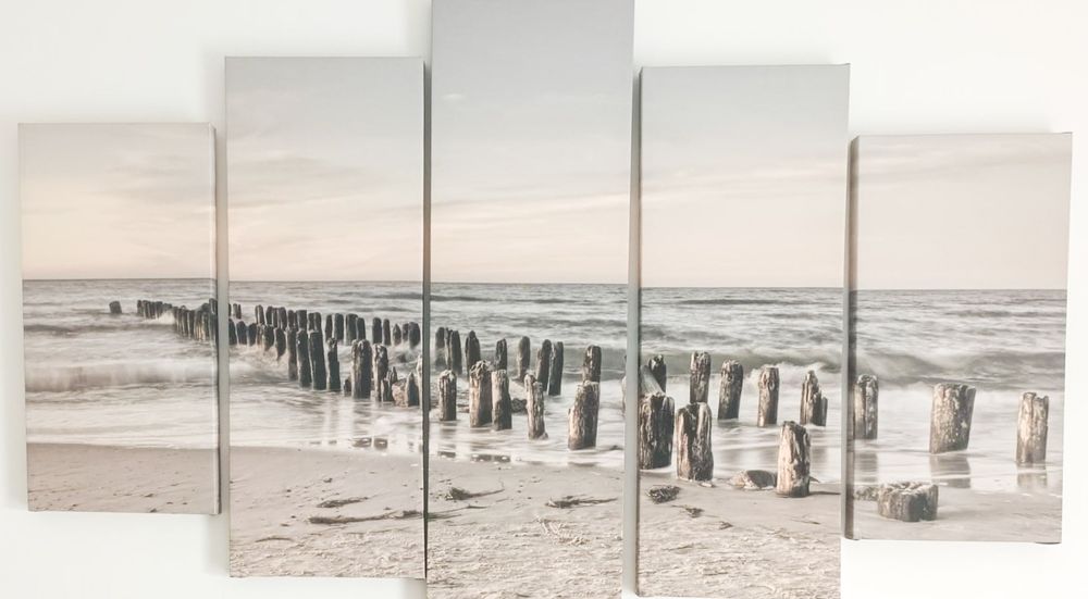 Five-panel painting: canvas print, 150 x 100 cm