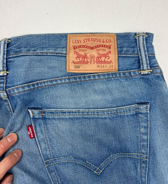 Spodnie Levi’s 508 Jeansy Blue 34/34 Red Tab