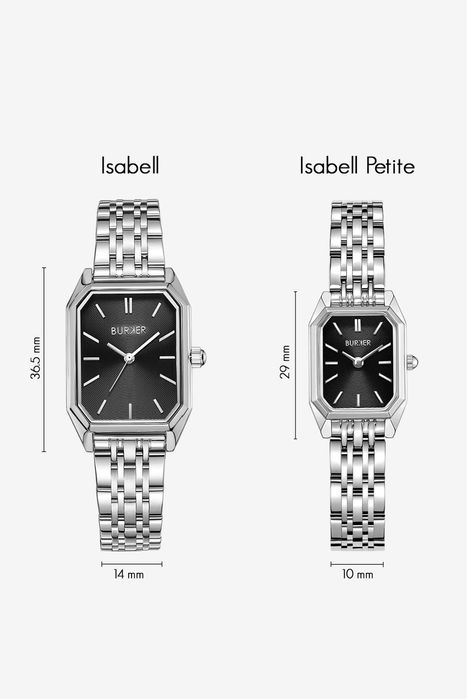 Burker жіночий годинник Isabell Petite Silver Black