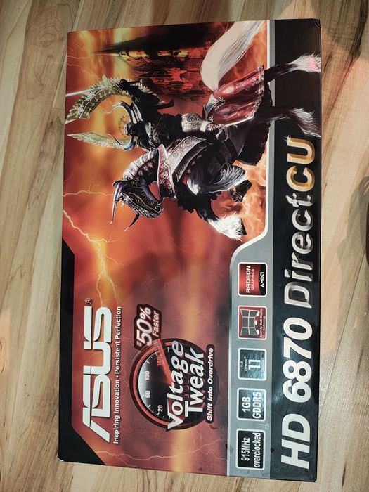ASUS Radeon HD 6870 DirectCU 1GB GDDR5 – sprawna, BOX