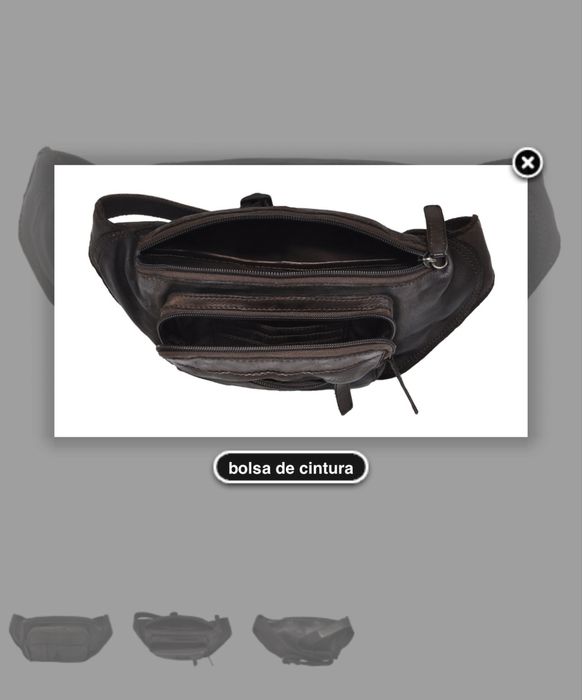 Vintage leather fanny pack from Dakar Rally (Casa das Peles)