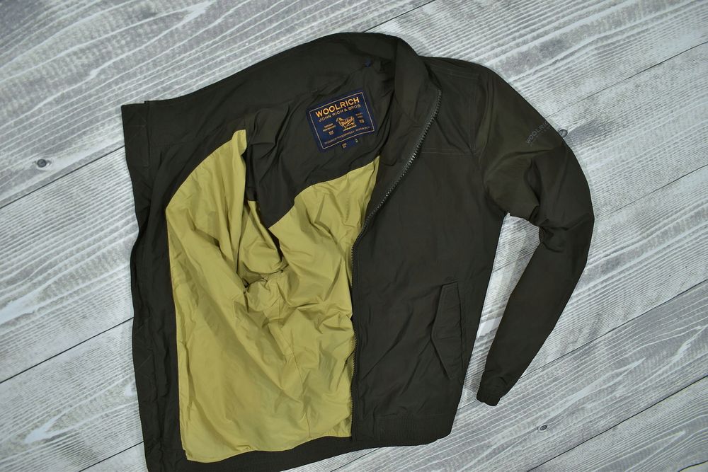 Woolrich Męska Kurtka Wiatrówka Bomberka Khaki / M