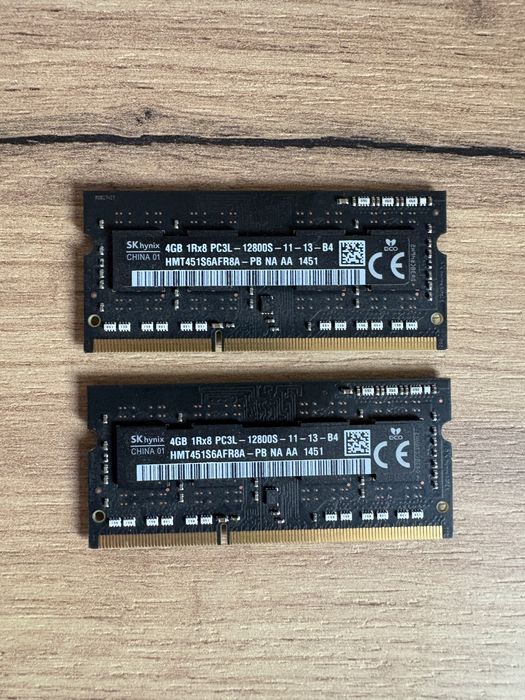 SK Hynix 8GB (2 x 4GB) RAM PC3L 12800S HMT451S6AFR8A-PB 1Rx8