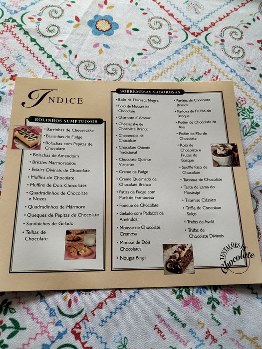 Coleçao de receitas de doces