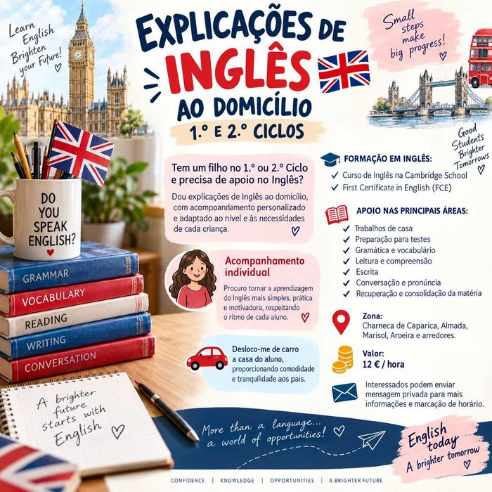 Explicadora de Inglês - ao domicilio