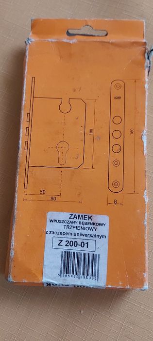 LOB Z 200-01 zamek wpuszczany  trzpieniowe