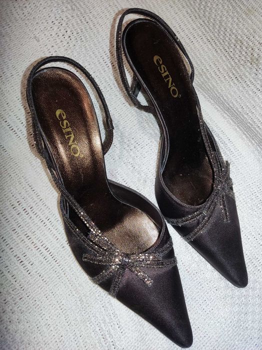 Туфлі босоножки жіночі р. 38-39, з блискітками, святкові
