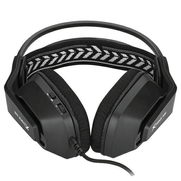 Słuchawki przewodowe z mikrofonem Xtrike Me GH-712 gamingowe czarne