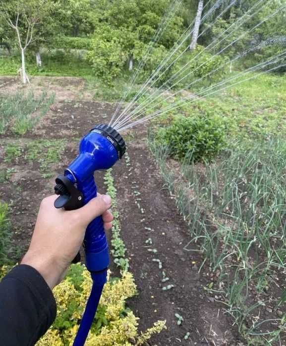 Шланг садовый для полива с распылителем‼️Оригинал ‼️3️⃣х слойный