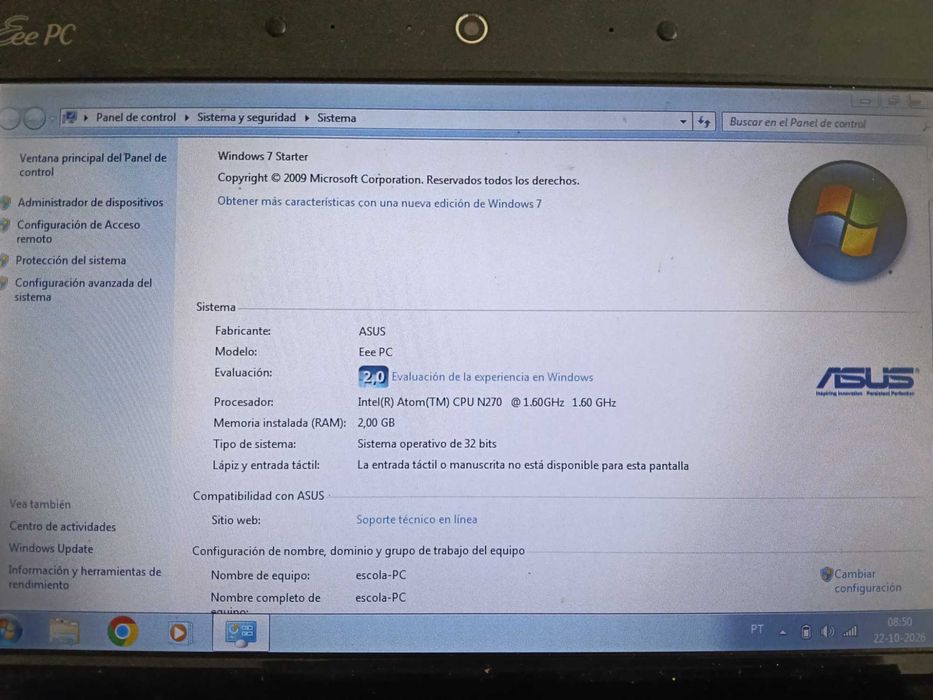 Asus Eee PC 1005HA (Seashell)