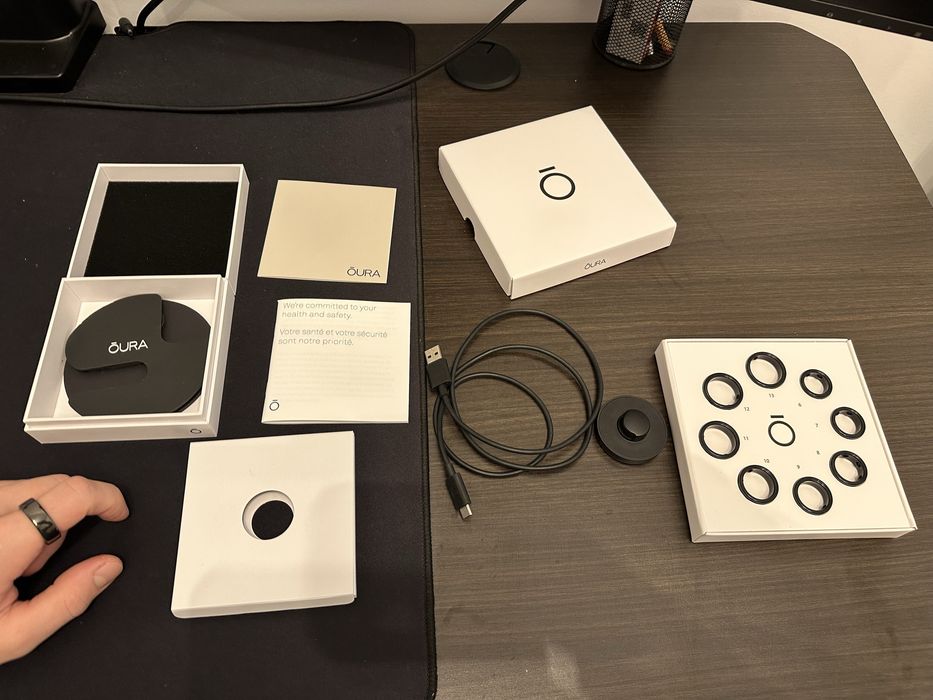 Ring Oura gen 3 Horizon Black r. 11 + próbnik