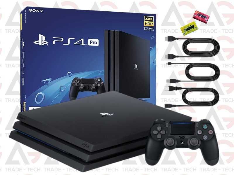 Konsola PLAYSTATION 4 PRO + Pad + Opakowanie + Gwarancja - Zestaw