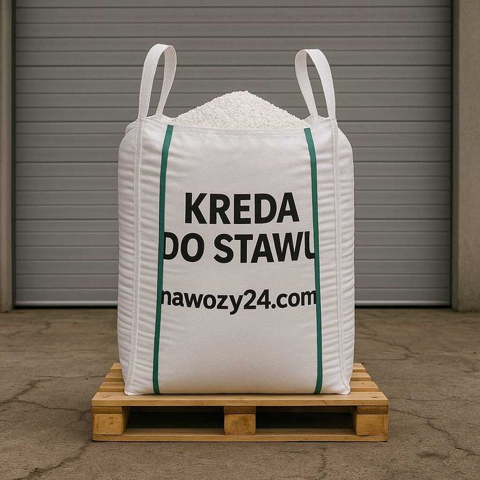 Kreda stawowa bigbag na duży staw, kreda do odkwaszania stawu 500kg