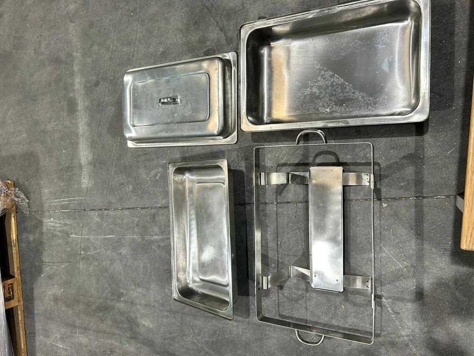 Prato Chafing com tampa rebatível