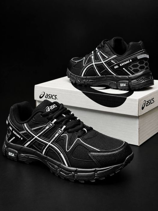 Осенние кросовки Асикс с терморегуляцией ! Красовки молодежные Asics ! Легкая подошва ! Не промокают ! Асиксы осень зима ! Черные асиксы ! Стильные