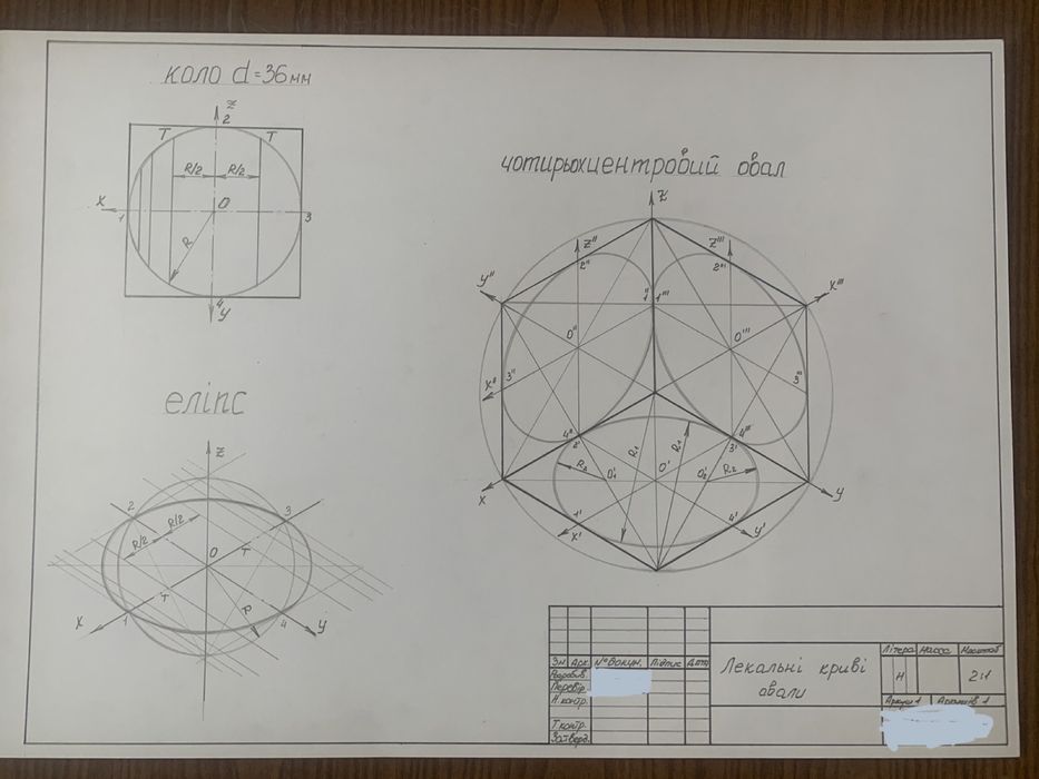 Креслення від руки і AutoCad
