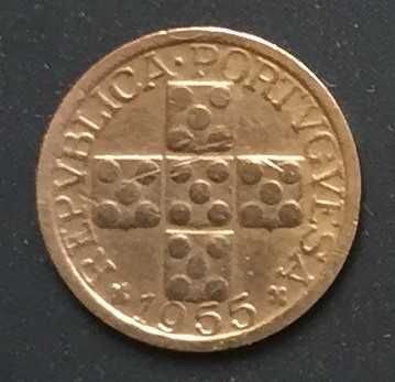 Moeda X centavos bronze - Portugal - 1955