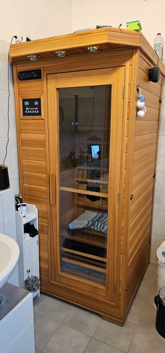 Sauna podczerwień INFRAROT Infrared Radio LED RGB LCD USB 2x PILOTY