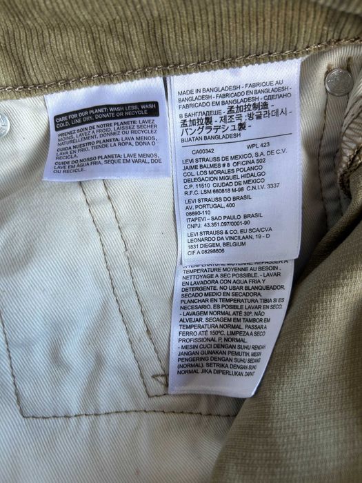 Levi's _ Sztruksowe spodnie Lot 511 r. 34/30