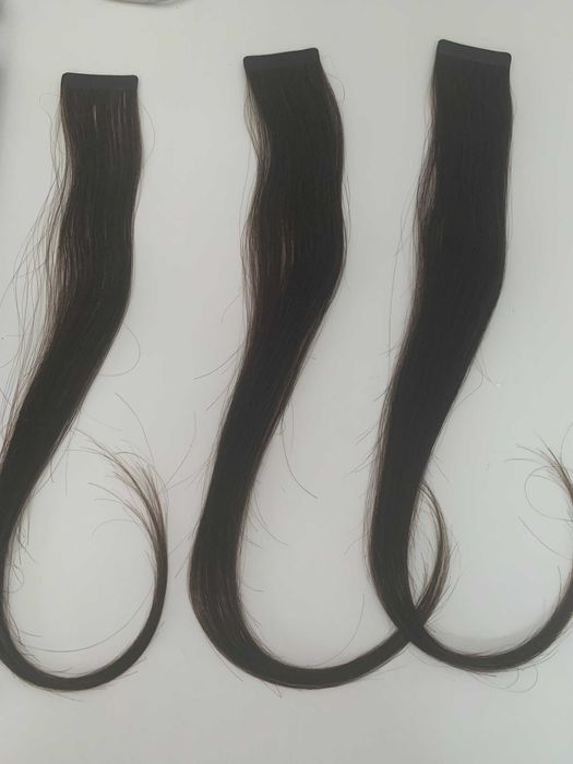 Extensão de cabelos Humanos cor Marron c/ Fita Adesiva