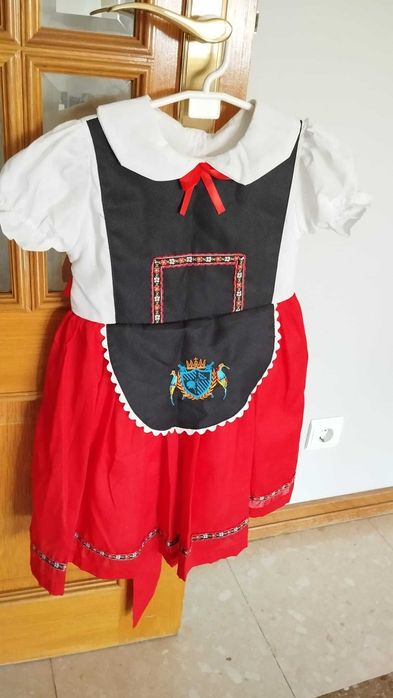 Vestido fantasia 110-120cm Heidi/Oktoberfest