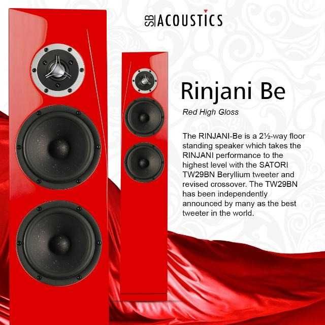 NOWE Obudowy głośnikowe SB Acoustics Rinjani Rinjani TX czarny satyna