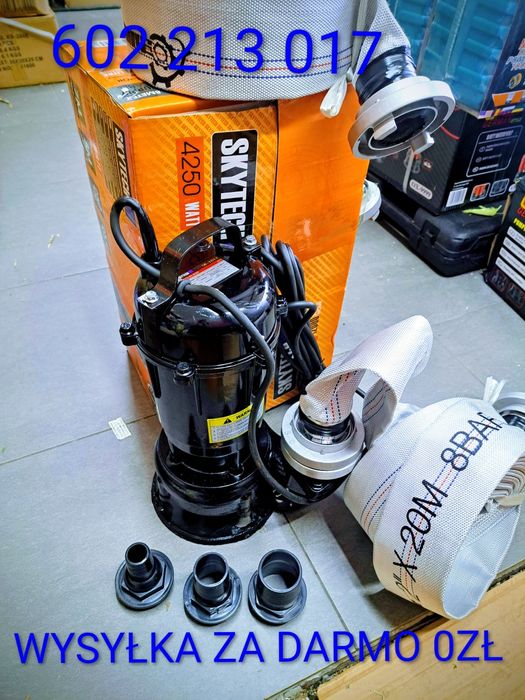Pompa do wody brudnej szamba 4250w wzmacniane łożyska