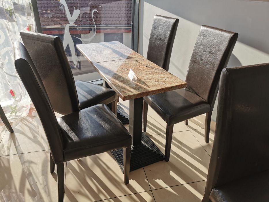 Stoliki kawowe żeliwna noga blat marmur