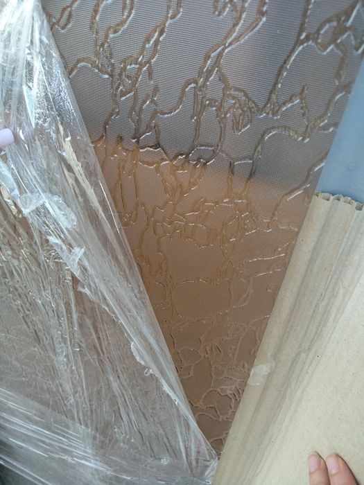 Стекло матовое коричневое для двери