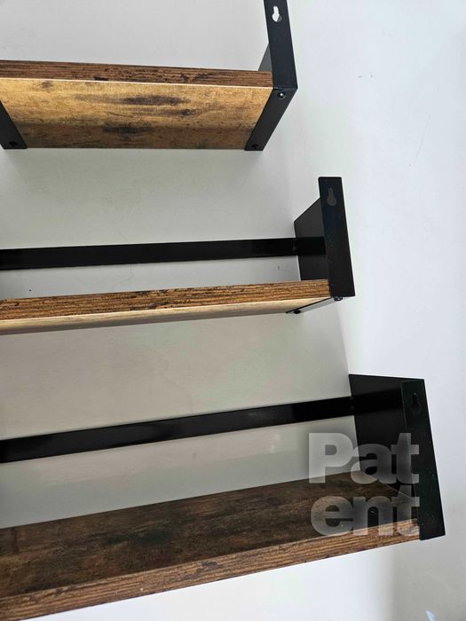 Półka łazienkowa 3 sztuki loft retro na ścianę ścienne dekoracja