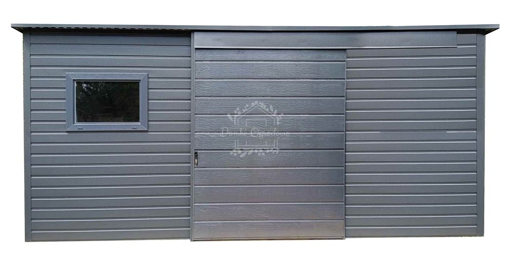 Schowek - domek ogrodowy 4x2m - drzwi przesuwne ID1085