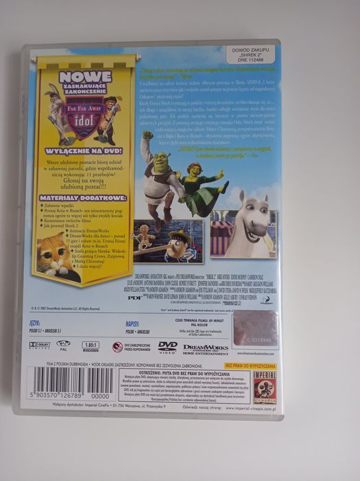 Film Shrek 2 DVD polski dubbing