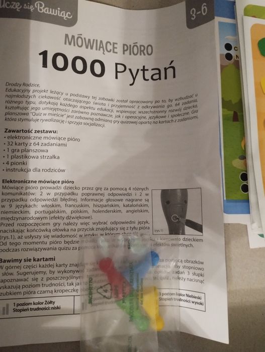 Mówiące pióro nauka przez zabawę