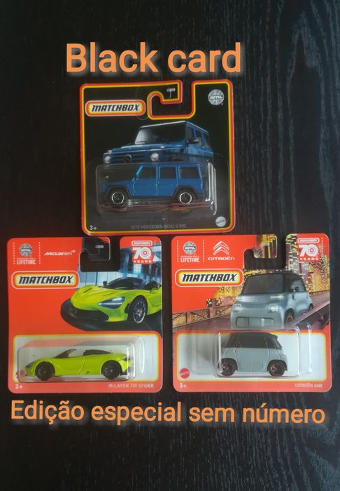 Matchbox Black Card e Especiais sem número