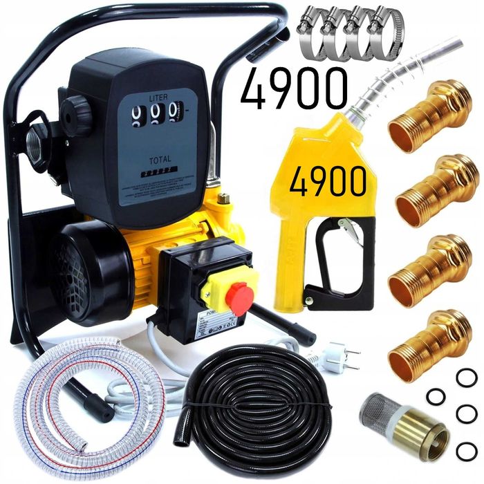 Насос для перекачки Бензина ДТ  12 Вольт 50 л/мин 370 Ват