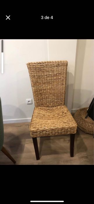 4 cadeiras em corda