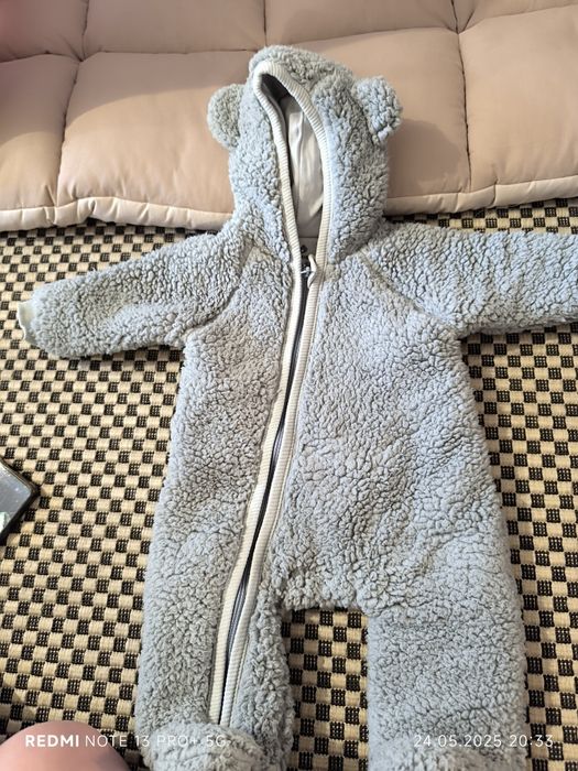 Комбінезон Тедді з шапочкою для малюків