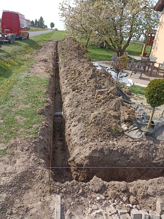 Usługi minikoparka, koparko-ładowarka