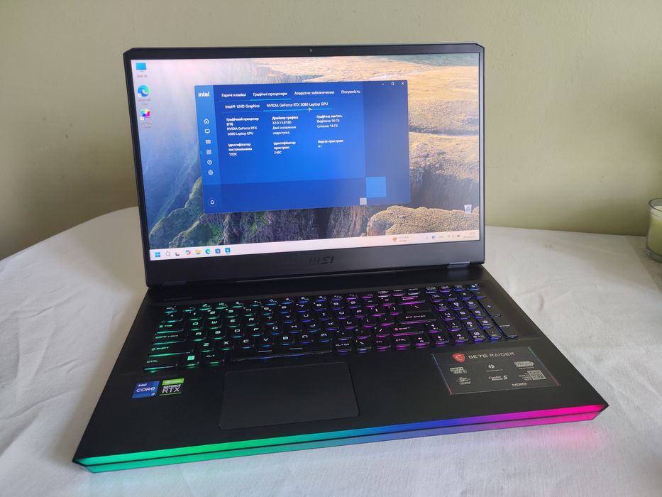 MSI GE76 Raider 11UH 17.3" 144Гц i7-11800H 32Гб 1.5 ТБ RTX 3080 16Гб